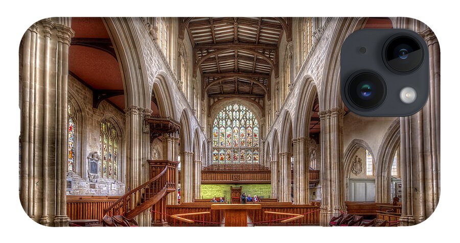 Oxford iPhone Case featuring the photograph St Mary The Virgin Church - Nave by Yhun Suarez