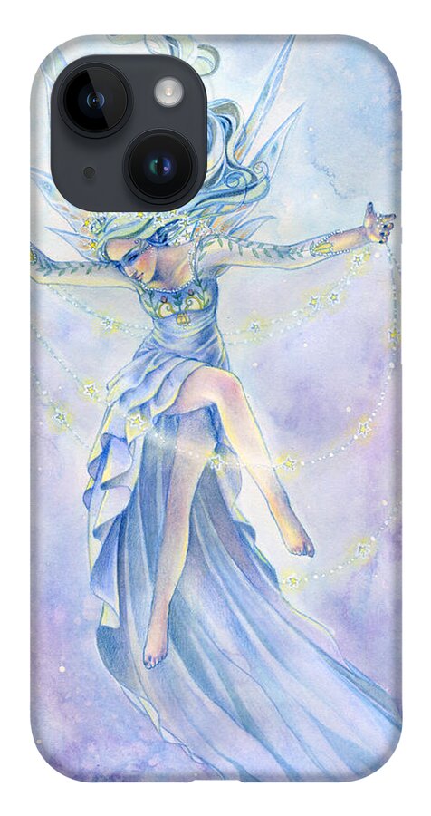 Fairy iPhone 14 Case featuring the painting Star Dancer by Sara Burrier
