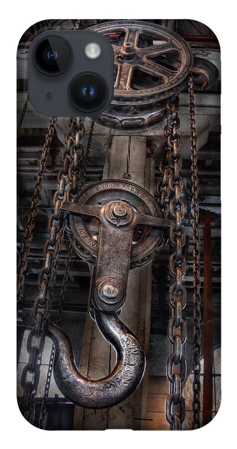 Hdr iPhone 14 Case featuring the photograph Steampunk - Industrial Strength by Mike Savad