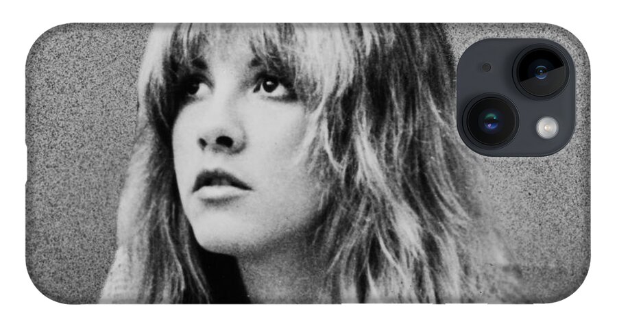 Stevie Nicks iPhone 14 Case featuring the photograph Stevie Nicks bw by Georgia Clare