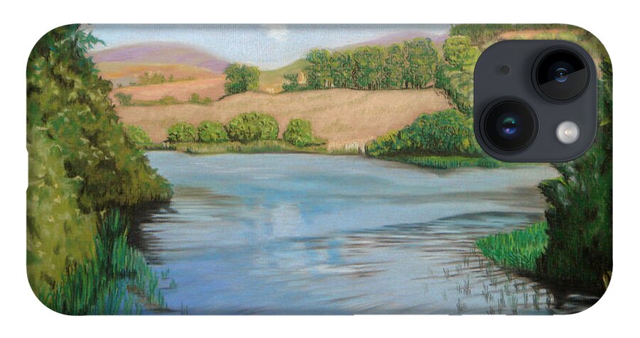 Summer Solitude iPhone 14 Case featuring the painting Summer Solitude by Yvonne Johnstone