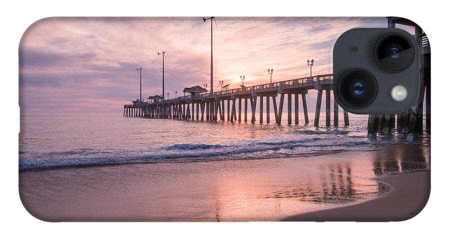 Nags Head iPhone 14 Case featuring the photograph Sunrise Jeanette's Pier by Stacy Abbott