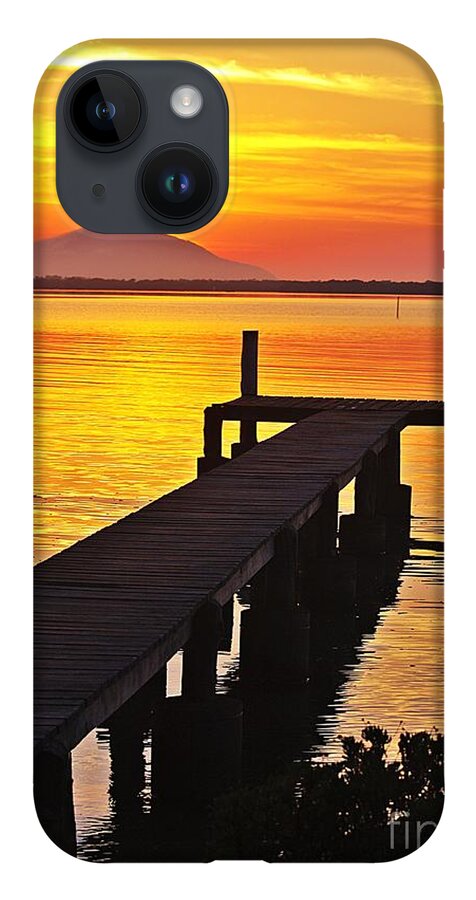 Blair Stuart iPhone 14 Case featuring the photograph Sunrise on the jetty by Blair Stuart