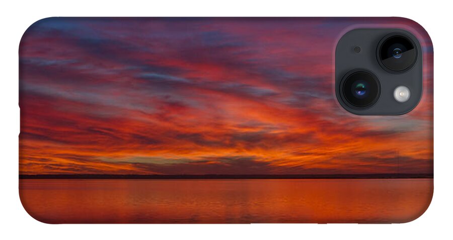 Kansas iPhone 14 Case featuring the photograph Sunset at Cheyenne Bottoms 1 by Rob Graham