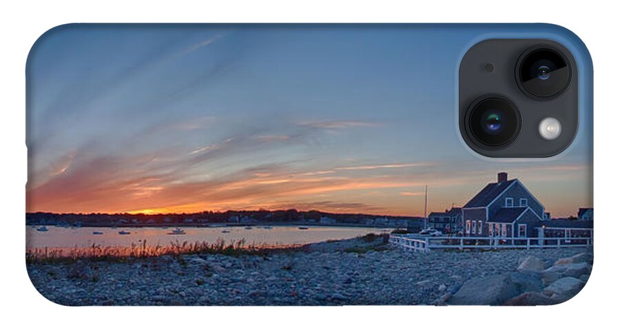 Scituate Lighthouse iPhone Case featuring the photograph Sunset at Scituate light by Jeff Folger