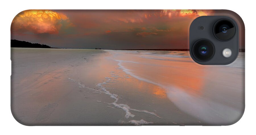 Atlantic Ocean iPhone Case featuring the photograph Sunset on Hilton Head Island by Peter Lakomy