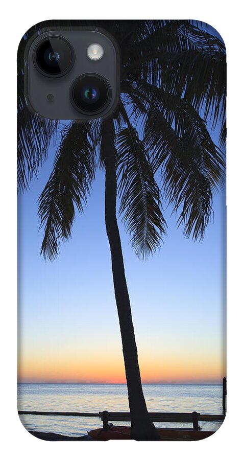 Bayshore iPhone 14 Case featuring the photograph Sunset Palm by Raul Rodriguez