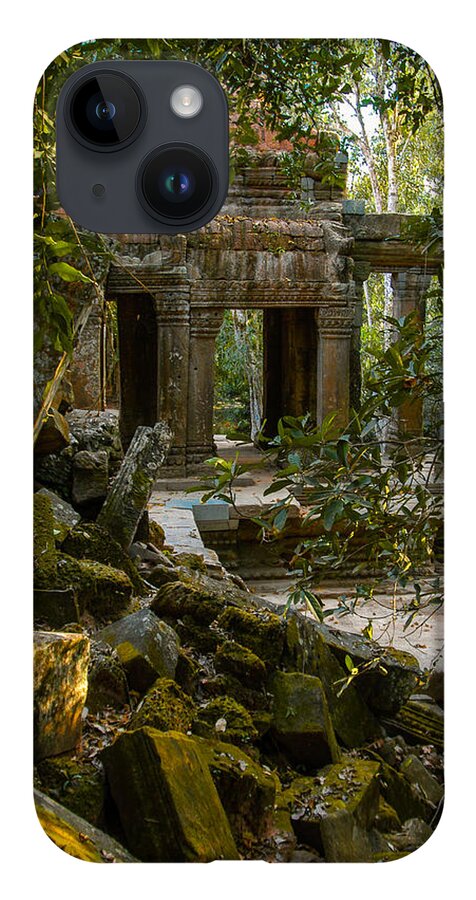 Ancient iPhone 14 Case featuring the photograph Ta Promh Temple by Mark Llewellyn