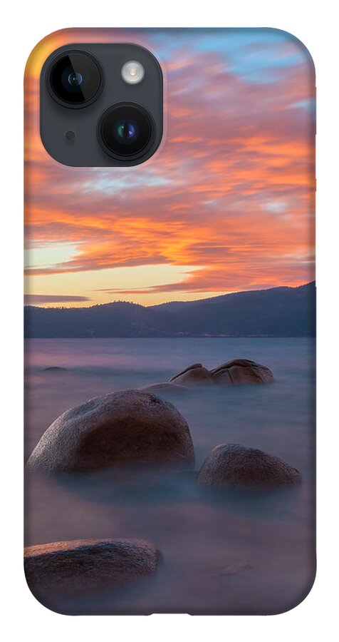 Landscape iPhone 14 Case featuring the photograph Tahoe Burning by Jonathan Nguyen
