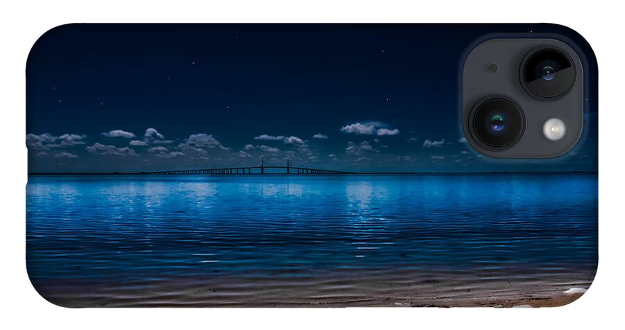 A Night On Tampa Bay. iPhone 14 Case featuring the photograph Tampa Bay Nights by Randy Sylvia