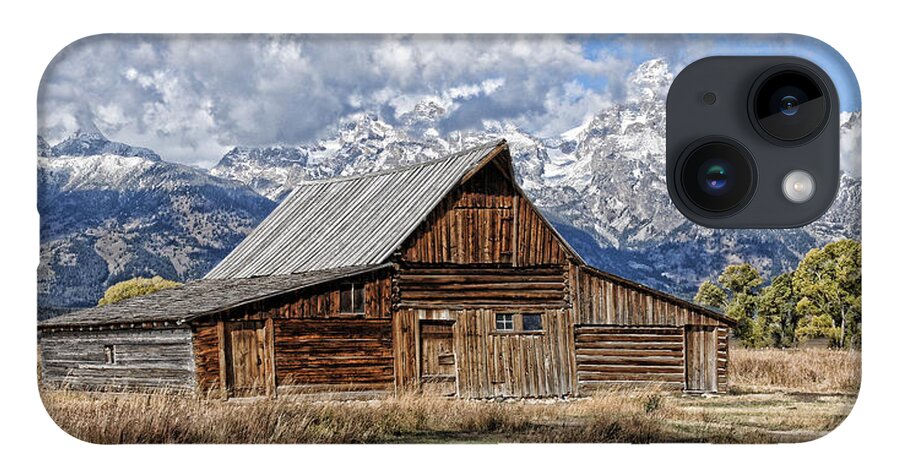  iPhone 14 Case featuring the photograph Teton Barn 3 by David Armstrong