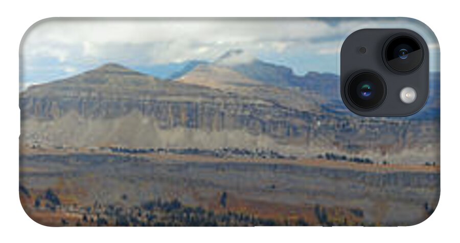 Panorama iPhone 14 Case featuring the photograph Teton Canyon Shelf by Raymond Salani III
