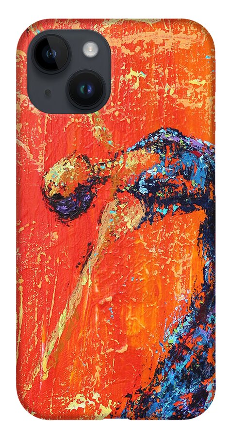 Woman iPhone 14 Case featuring the painting Thankful Adoration by Kristye Dudley