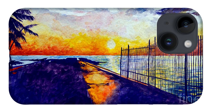 Bay iPhone Case featuring the painting The Bay by Christopher Shellhammer
