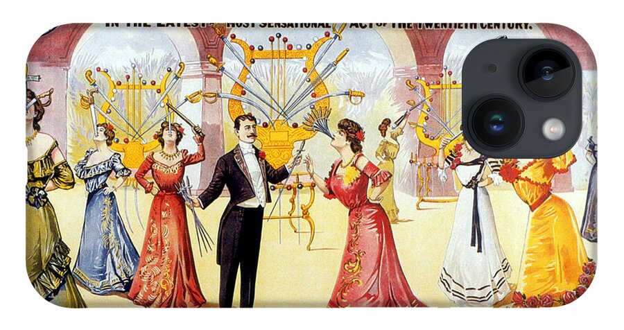 Entertainment iPhone Case featuring the photograph The Cliffords, Sword Swallowing Act by Science Source