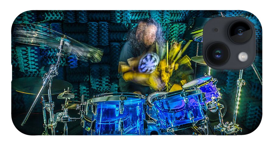 Drums iPhone 14 Case featuring the photograph The Drummer by David Morefield