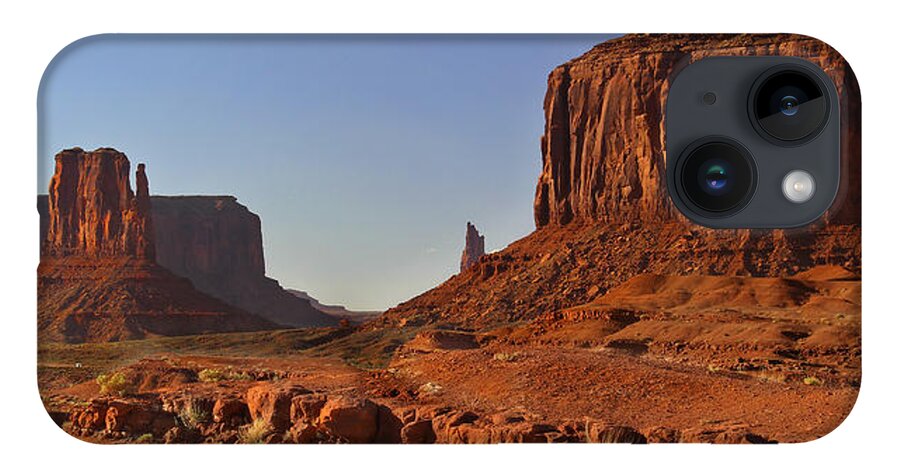 Desert iPhone Case featuring the photograph The Dusty Trail - Monument Valley by Mike McGlothlen