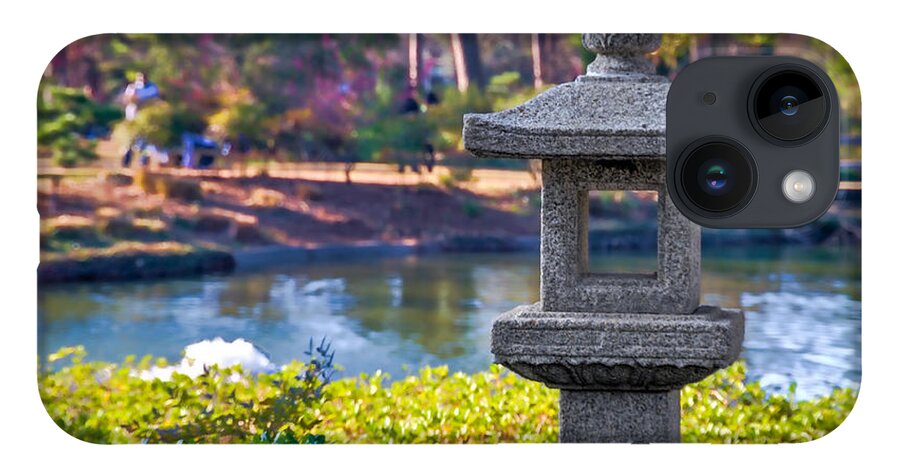 Tim Stanley iPhone 14 Case featuring the photograph The Japanese Garden at Hermann Park by Tim Stanley