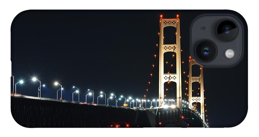Mackinac Bridge iPhone Case featuring the photograph The Mighty Mac by Keith Stokes