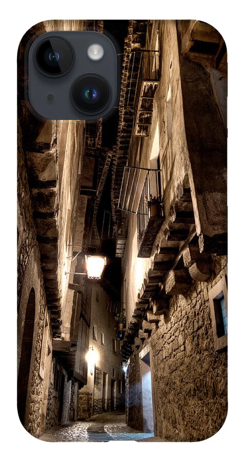 Narrow Street iPhone 14 Case featuring the photograph Narrow street in Albarracin by Weston Westmoreland