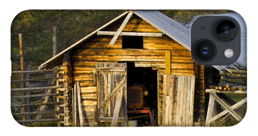 Heiko iPhone 14 Case featuring the photograph The Old Barn by Heiko Koehrer-Wagner
