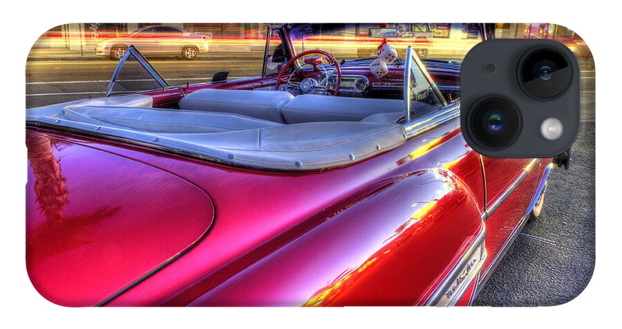 Old Red Cars iPhone 14 Case featuring the photograph The Red Liner by Mathias 