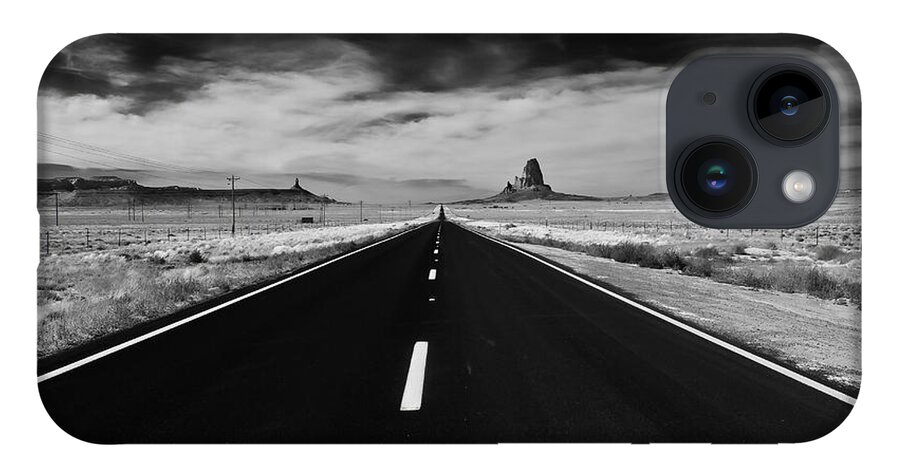 Arizona iPhone 14 Case featuring the photograph The Road Less Traveled by Louis Dallara