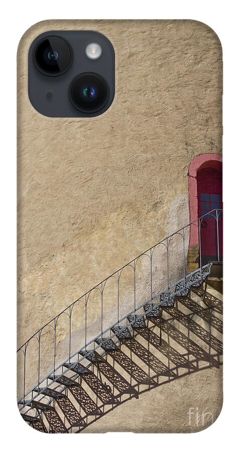 Castle iPhone 14 Case featuring the photograph The Staircase to the Red Door by Heiko Koehrer-Wagner