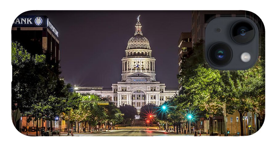 Austin iPhone 14 Case featuring the photograph The Texas Capitol Building by David Morefield