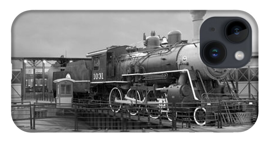 Transportation iPhone 14 Case featuring the photograph The Turntable and Roundhouse by Mike McGlothlen