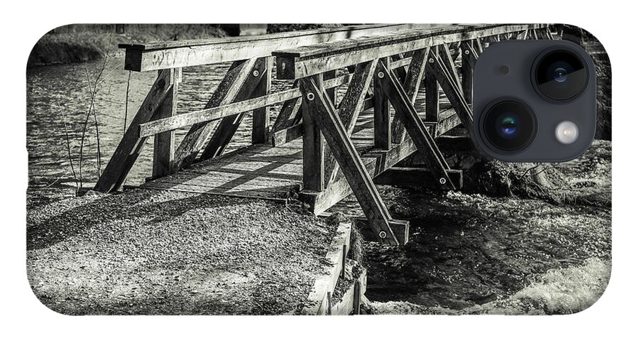 Amper iPhone 14 Case featuring the photograph The Wooden Bridge by Hannes Cmarits