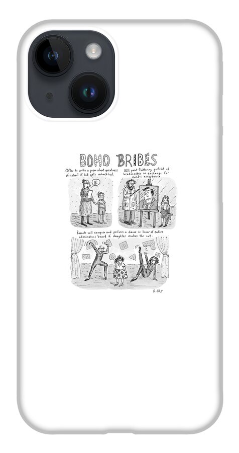 Three Panel Cartoon About What Boho Parents iPhone 14 Case