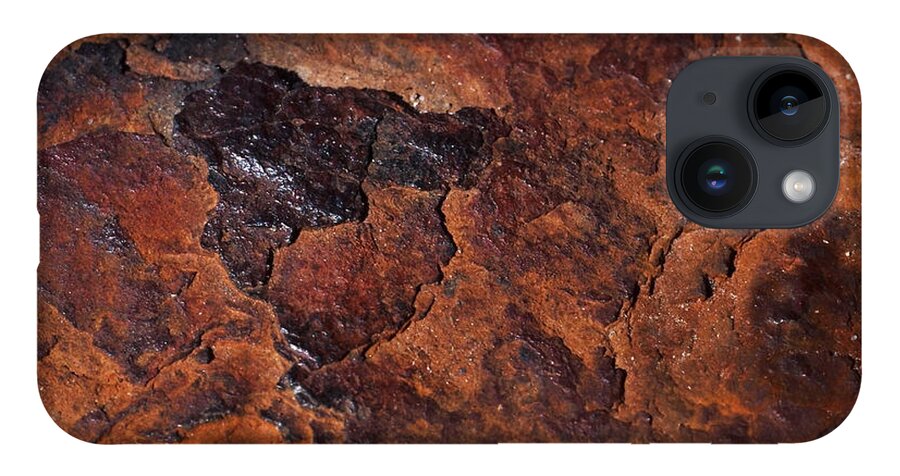 Rust iPhone 14 Case featuring the photograph Topography of Rust by Rona Black
