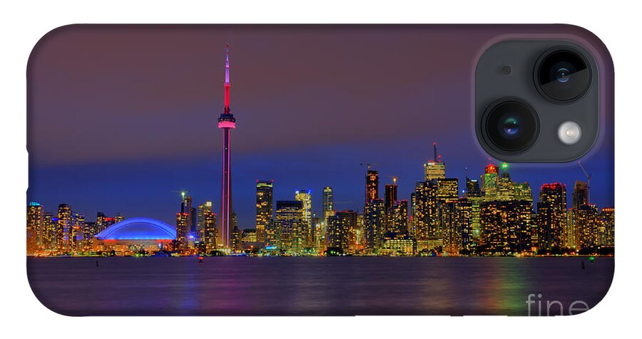 Nina Stavlund iPhone 14 Case featuring the photograph Toronto by Night... by Nina Stavlund