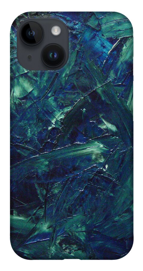 Abstract iPhone 14 Case featuring the painting Transtions XI by Dean Triolo
