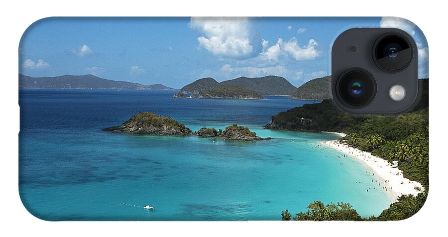 Caribbean iPhone 14 Case featuring the photograph Trunk Beach St. John Isl. by Doug Davidson
