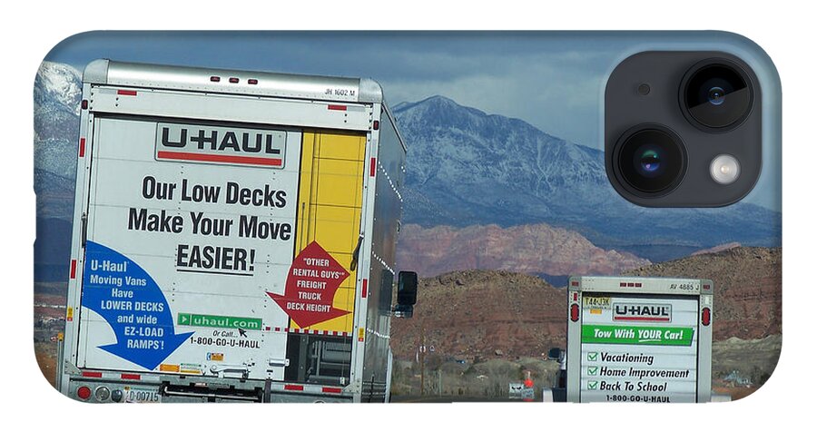 Moving Truck iPhone 14 Case featuring the photograph Uhaul on the Move by Tikvah's Hope