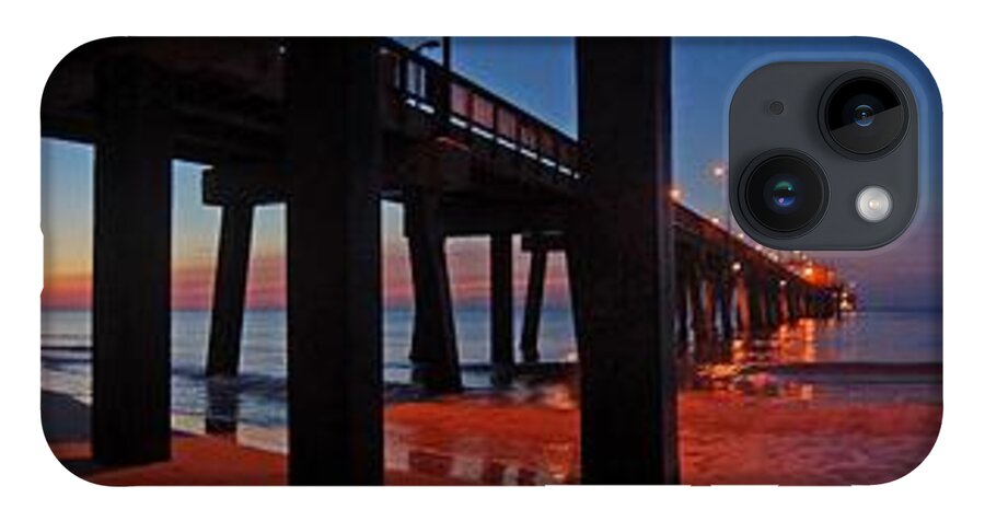 Palm iPhone Case featuring the digital art Under The Gulf State Pier by Michael Thomas