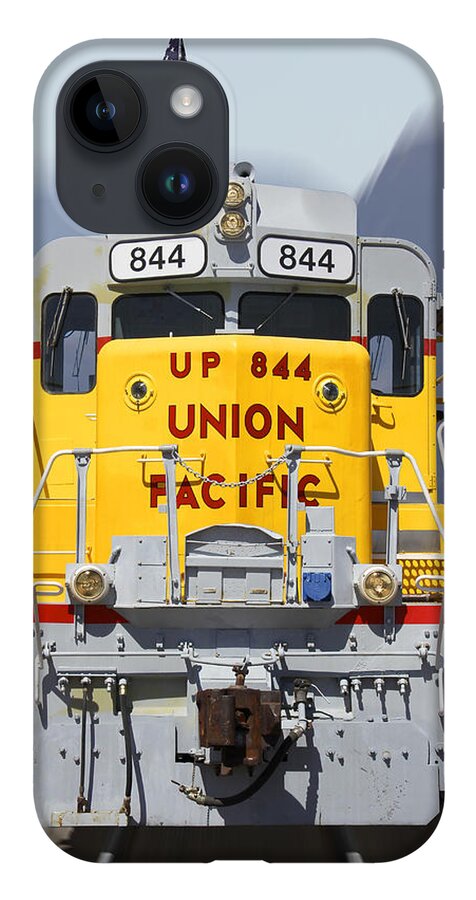 Transportation iPhone 14 Case featuring the photograph Union Pacific 844 on the Move by Mike McGlothlen