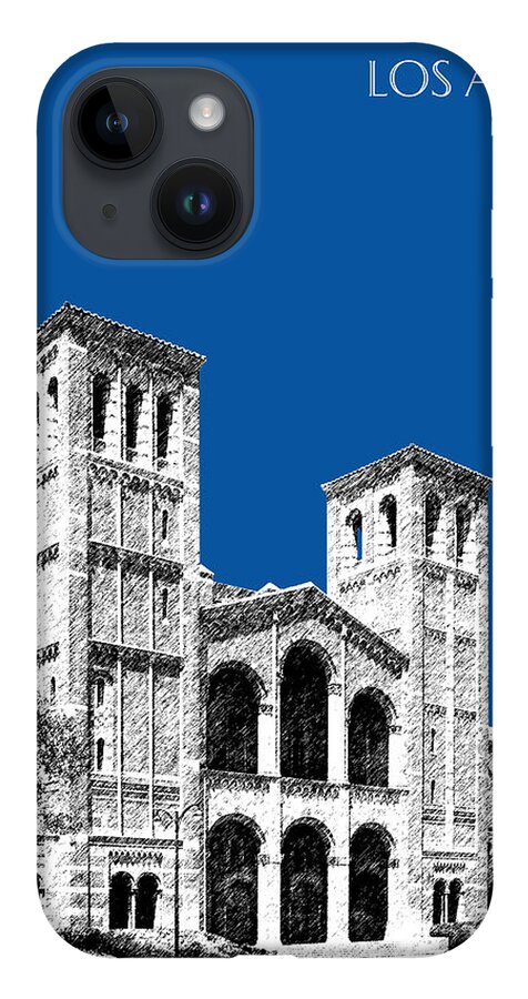 University iPhone 14 Case featuring the digital art University of California Los Angeles - Royal Blue by DB Artist