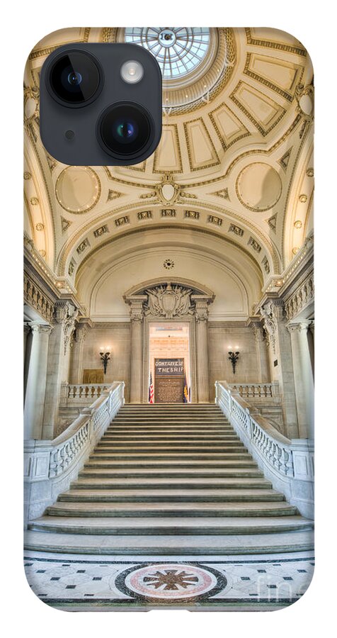 Clarence Holmes iPhone 14 Case featuring the photograph US Naval Academy Bancroft Hall I by Clarence Holmes