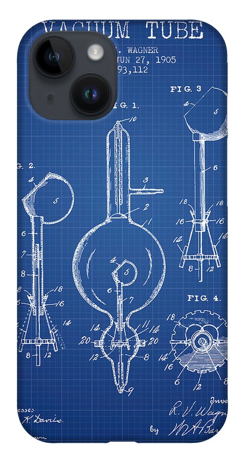 Vacuum Tube Patent From 1905 - Blueprint iPhone 14 Case by Aged Pixel - Fine  Art America
