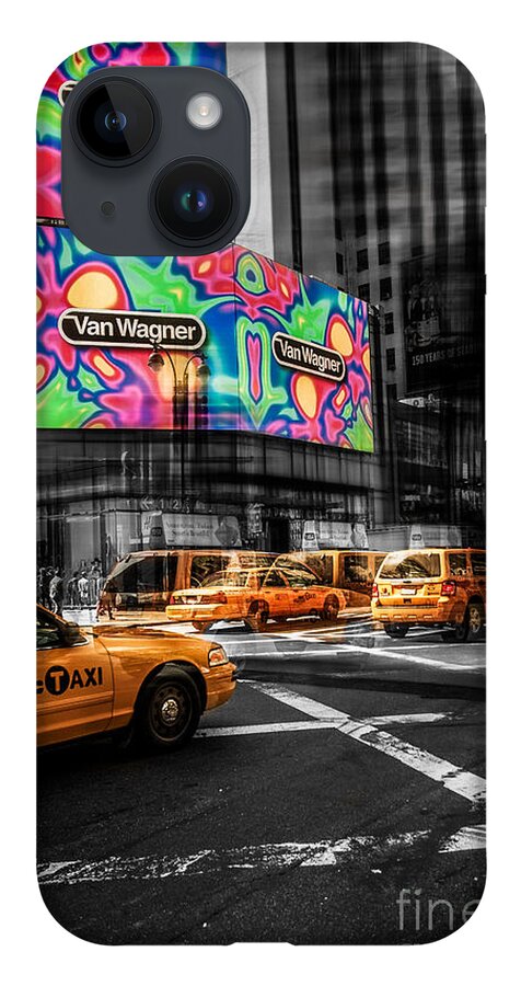 Nyc iPhone 14 Case featuring the photograph van wagner II by Hannes Cmarits