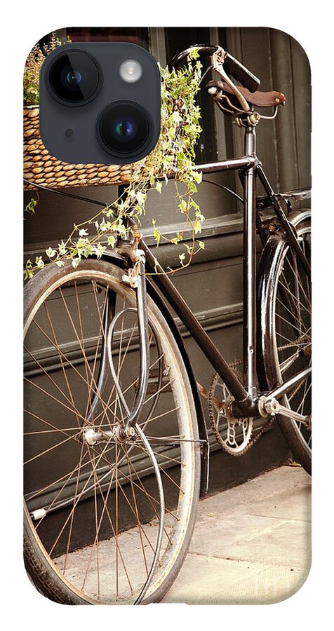 Bicycle iPhone 14 Case featuring the photograph Vintage bicycle by Jane Rix