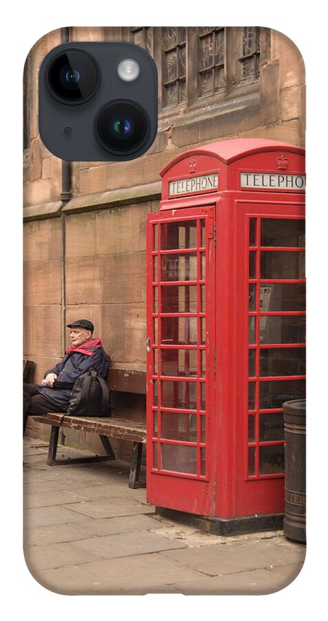Telephone Booth iPhone Case featuring the photograph Waiting on a Call by Mike McGlothlen