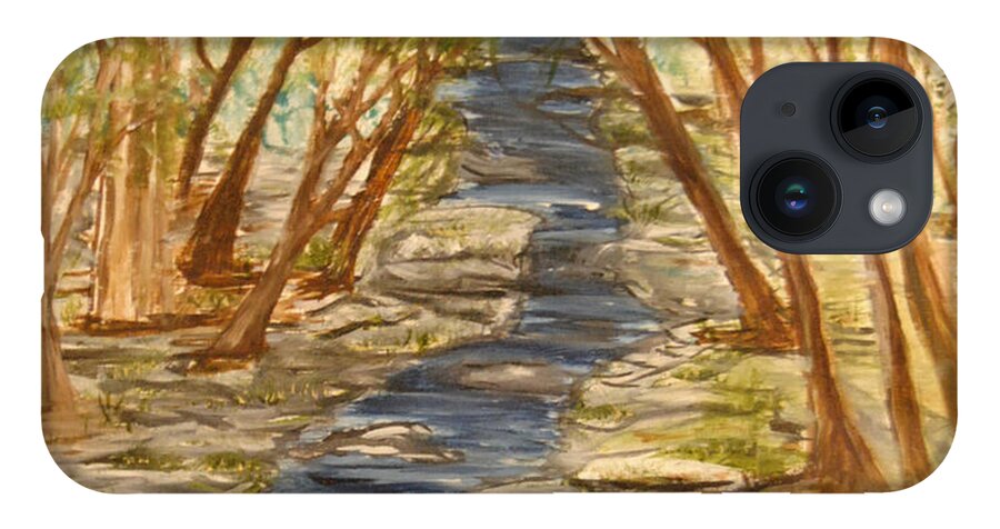 Stream iPhone 14 Case featuring the painting Washington Backcountry by Suzanne Surber
