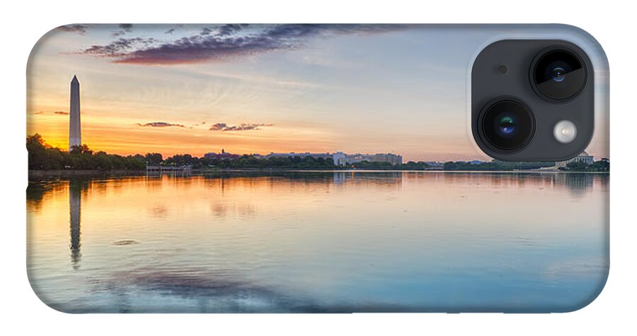 Tidal Basin iPhone Case featuring the photograph Washington DC Panorama by Sebastian Musial