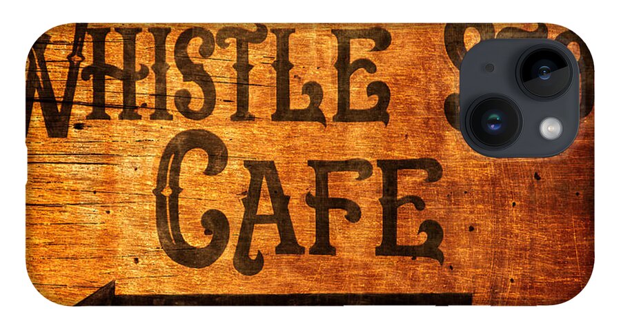 Whistle Stop Cafe iPhone 14 Case featuring the photograph Whistle Stop Cafe Sign by Mark Andrew Thomas