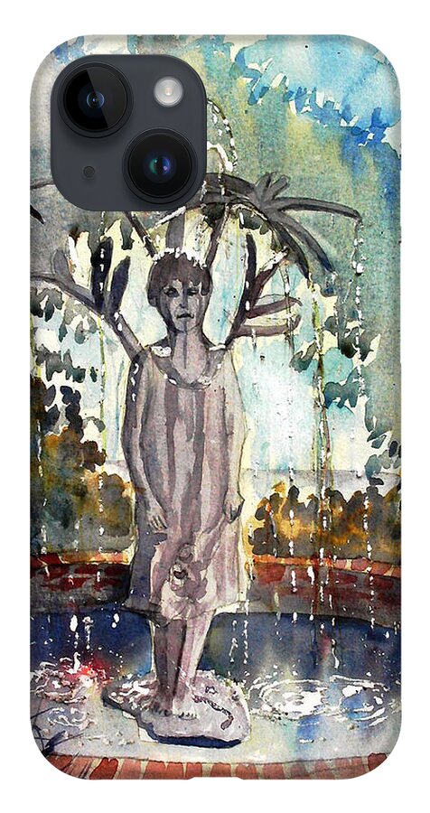 Glenn Marshall Artist iPhone Case featuring the painting Why Does it always Rain on Me by Glenn Marshall