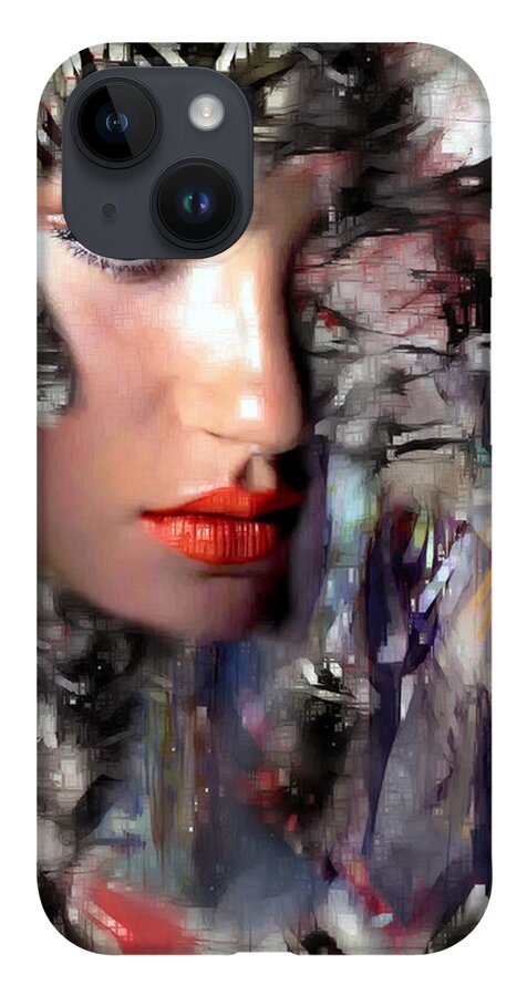 Portraits iPhone 14 Case featuring the digital art Why Me by Rafael Salazar